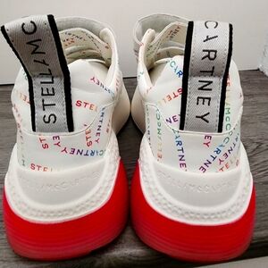 Stella mccartney logo pattern sneakers shoes size 6